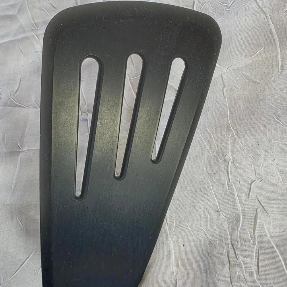 Di Oro Living Chef Series‎ Silicone Turner Spatula Black Heat Resistant 600F